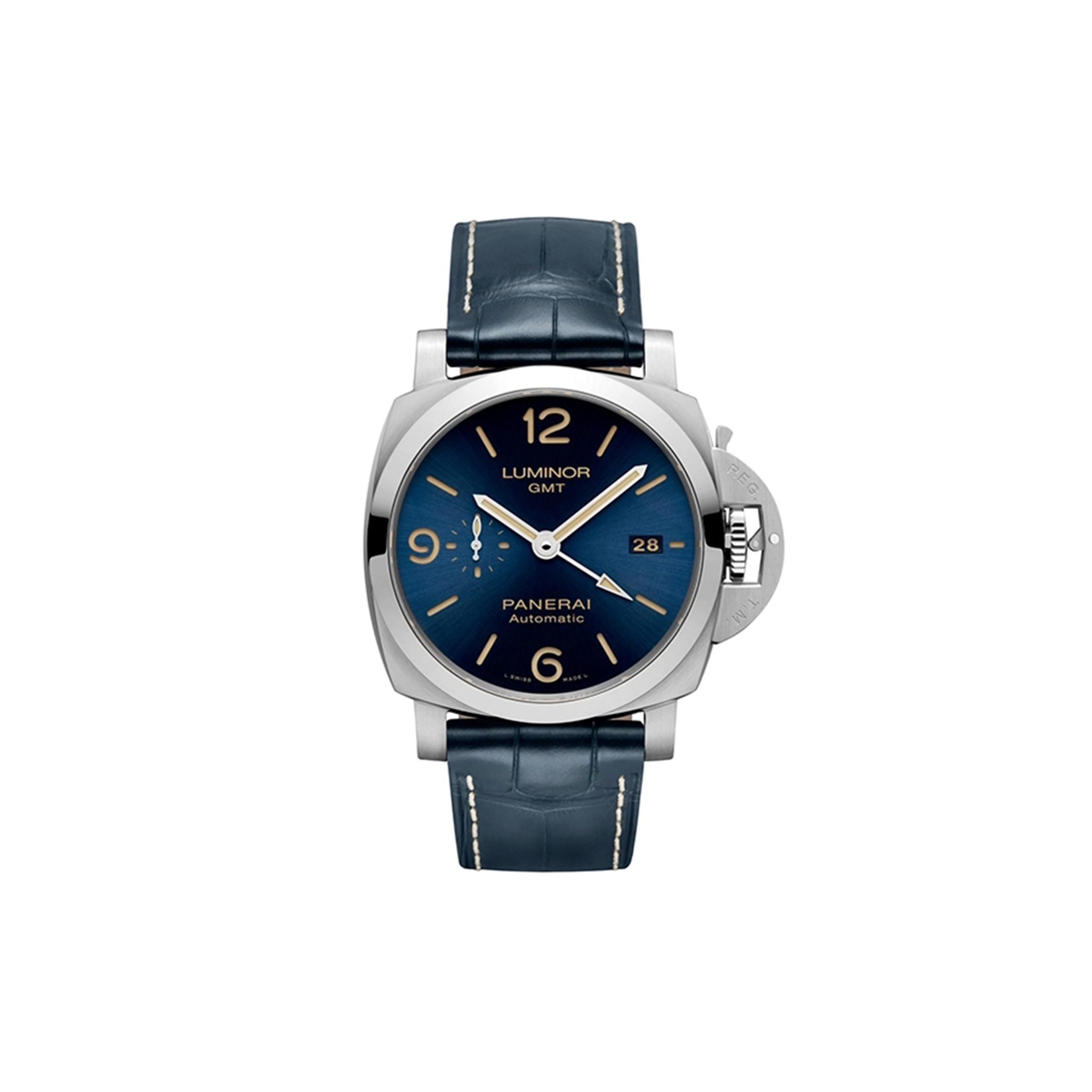PANERAI LUMINOR GMT BLUE DIAL 44MM 44MM WATCH PAM01033